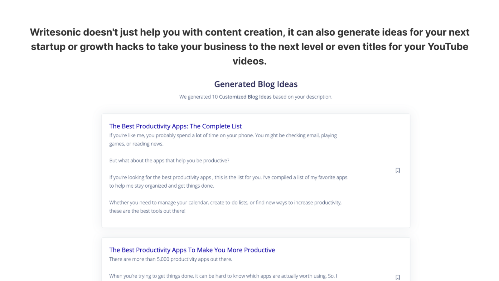 Buy Software Apps Writesonic Lifetime Deal content 3