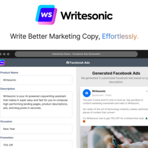 Writesonic LIfetime Deal for $59