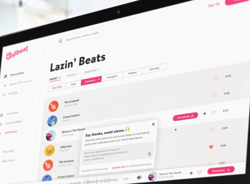 Buy Software Apps Uppbeat Lifetime Deal content 3