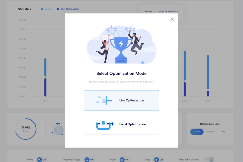 Buy Software Apps WP Compress Lifetime Deal header content 3