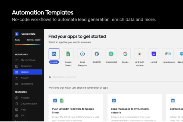 Buy Software Apps Captain Data Lifetime Deal content 1