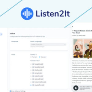 Listen2It Lifetime Deal for $59