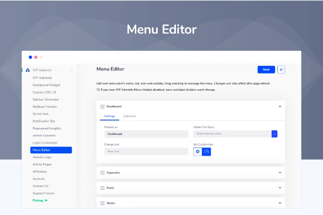 Buy Software Apps WP Adminify Lifetime Deal content 3