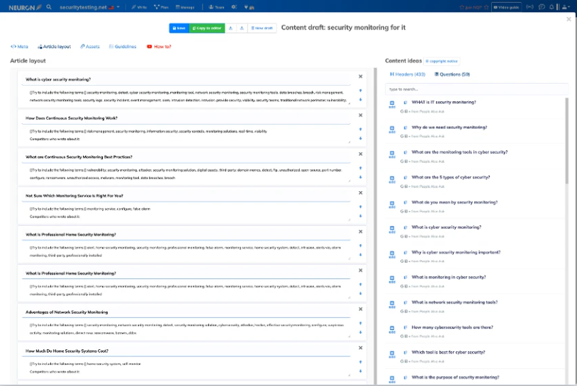 Buy Software Apps NeuronWriter Lifetime Deal content 2