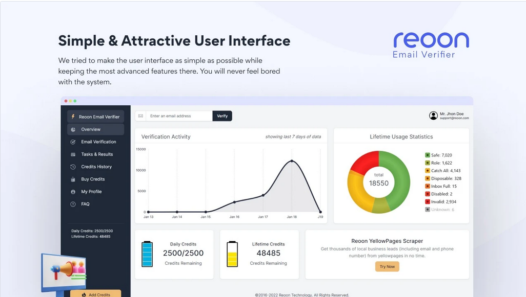 Buy Software Apps Reoon Email Verifier Lifetime Deal content 1