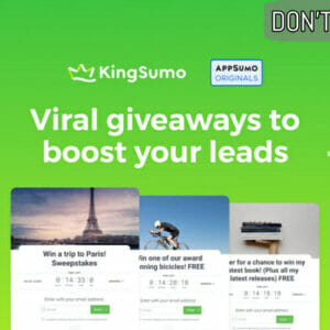 KingSumo Lifetime Deal for $49