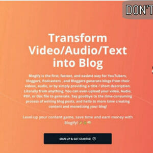 Blogify Lifetime Deal for $69