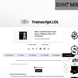 Transcript.LOL Lifetime Deal for $49
