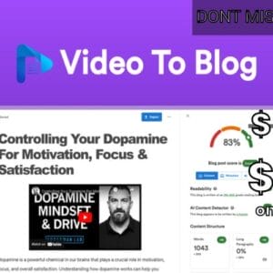 Video To Blog Lifetime Deal for $49